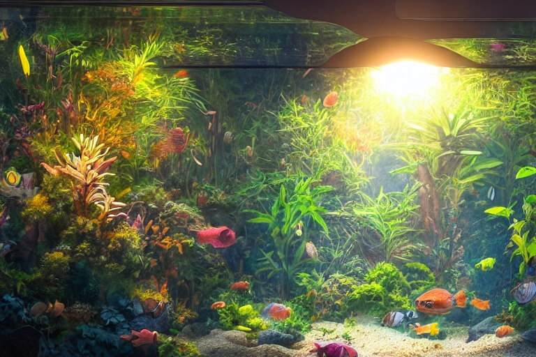 Fish tank bubbling