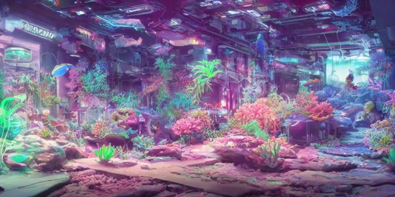 Fish Tank Media Decor
