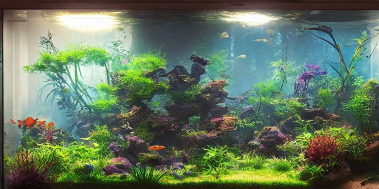 fish tank lighting and algae