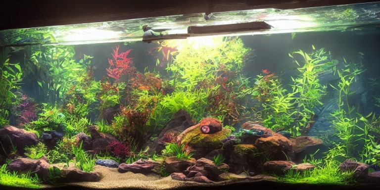 cleaning fish tank ornament